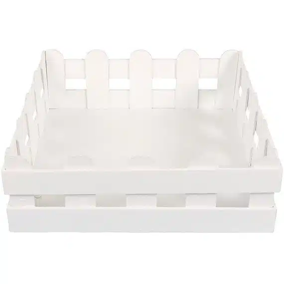 Buy White Wooden Fence Crates | Custom Display & Storage KSA